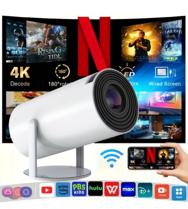 ULTRA HD Android Smart Mini Game Projector, 2.4G Wireless 2 in 1