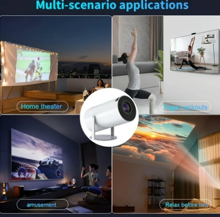 ULTRA HD Android Smart Mini Game Projector, 2.4G Wireless 2 in 1