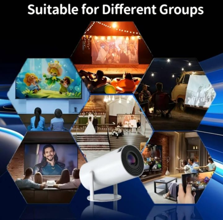 ULTRA HD Android Smart Mini Game Projector, 2.4G Wireless 2 in 1